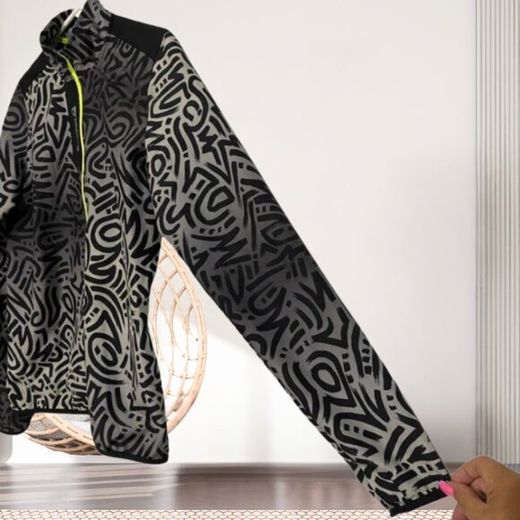 Reebok Speedwick Reflective Windbreaker Jacket Women’s Medium – Neon Zip - Picture 6 of 14